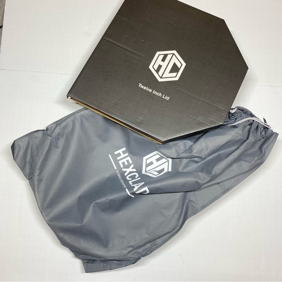 HexClad Hybrid Nonstick 12-Inch Fry Pan with Tempered Glass Lid Stay-Cool Handle - Picture 3 of 6